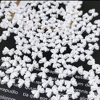 Amazon.com: Sokfone 3D Butterfly Nail Art Charms White Matte